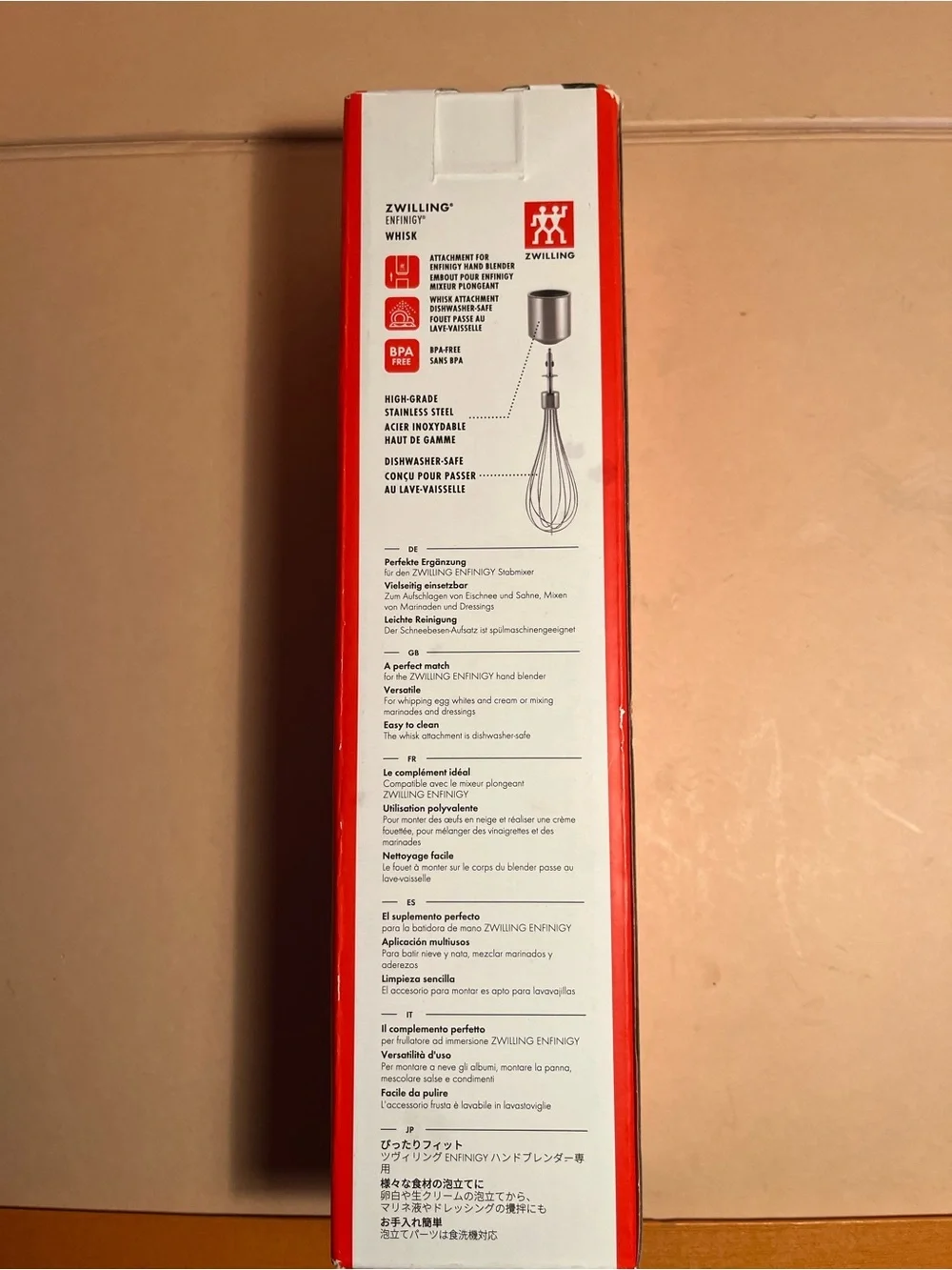 Zwilling Enfinigy Whisk Accessoryfor hand blender - New in Box